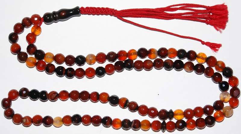 Islam Shia Tasbih Aqeeq Soleymani Misbaha Prayer Beads Subha Rosary Beads