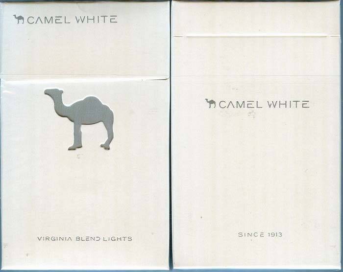 IRAQ CAMEL WHITE Unopened Full Cigarette Pack with Arabic Health Warning Text on side
