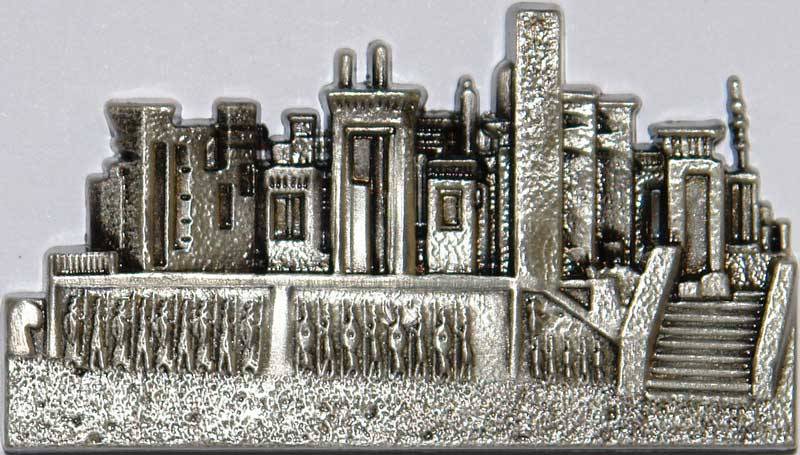 Iran Persepolis Takht-e Jamshid Tachara Château ( Palace of Darius the Great ) 3D Metal Fridge Magnet