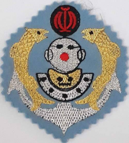 Iran Military Navy Special Forces Deep Sea Diving Diver & combat swimmer Scuba Patch Insignia - Type I